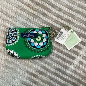 NWT Vera Bradley Zip ID Case - Cupcakes Green